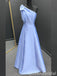 Elegant One Shoulder Bow Knot A-line Party Dress Long Prom Dresses to Impress ,WGP1599