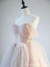 Gorgeous Light Pink Embroidery Lace up Back A-line Party Dress Long Prom Dresses to Impress ,WGP1605