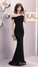 Gorgeous Black One Shoulder Mermaid Long Party Dress Prom Dresses ,WGP1804