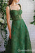 Gorgeous Green Lace Appliques A-line Long Party Dress Prom Dresses ,WGP1824