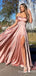 Sexy Strapless Sweetheart Side Slit Evening Gown Long Prom Dresses ,WGP622