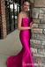 Sexy Strapless Mermaid Bow Long Party Dress Prom Dresses ,WGP1839