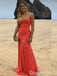 Sexy V Neck Spaghetti Straps Mermaid Party Dress Long Prom Dresses to Impress ,WGP1617