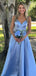 Elegant Sweetheart Sleeveless Open Back A-line Evening Gown Prom Dresses,WGP591