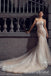 Stunning Strapless Lace Appliques Sweetheart Mermaid Wedding Dresses with Trailing,WGP1326