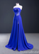 Stunning Strapless Embroidery Side Slit Lace up Back Party Dress Long Prom Dresses to Impress ,WGP1705