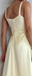 Elegant Champagne Sleeveless Spaghetti Strap Lace Up Back Mermaid Evening Prom Dresses,WGP467