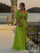 Stylish Green Sweetheart A-line Long Prom Dresses to Impress ,WGP1540