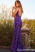 Sexy Elegant Mermaid Spaghetti Straps Evening Gown Long Prom Dresses ,WGP647