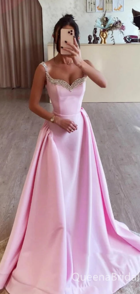 Sexy Elegant Beaded Sweetheart A-line Evening Gown Maxi Long Formal Dresses Prom Dresses,WGP828