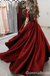 Sexy Off the Shoulder High Slit A-line Evening Gown Long Prom Dresses with Pleats,WGP707