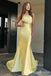 One Shoulder Mermaid Long Prom Dresses with Trailing,WGP1565