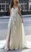 Gorgeous Strapless A-line Side Slit Party Dress Long Prom Dresses to Impress ,WGP1628