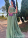 Elegant Green Strapless A-line Sweetheart Evening Gown Maxi Long Formal Dresses Prom Dresses,WGP931