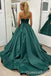 Elegant Sexy Spaghetti Straps A-line Evening Gown Maxi Long Formal Dresses Prom Dresses Ball Gown ,WGP857