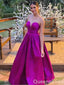 Strapless Sweetheart Hot Pink A-line Evening Gown Maxi Long Evening Party Prom Dresses ,WGP1160