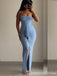 Sexy Spaghetti Straps Mermaid Straight Neck Evening Gown Maxi Long Formal Dresses Prom Dresses with Front Slit ,WGP885