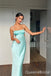 Gorgeous Mint Green Spaghetti Straps Sheath Long Party Dress Prom Dresses ,WGP1886