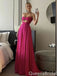 Stylish Spaghetti Straps Sweetheart A-line Long Prom Dresses  ,WGP1600