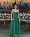 Gorgeous Green Strapless Sweetheart A-line Long Party Dress Prom Dresses,WGP1723