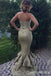 Sexy Sparkle Strapless Sweetheart Mermaid Evening Gown Maxi Long Formal Dresses Prom Dresses with Ruffles,WGP835