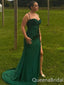 Sexy Spaghetti Straps Lace up Back Green Sweetheart Mermaid Long Party Dress Long Prom Dresses to Impress ,WGP1437