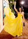 Yellow Strapless Sweetheart A-line Long Prom Dresses to Impress ,WGP1350