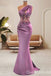 Gorgeous One Shoulder Mermaid Party Dress Long Prom Dresses to Impress ,WGP1606