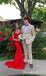 Gorgeous Off Shoulder Red Sweetheart Mermaid Long Party Dress Prom Dresses,WGP1733