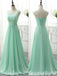 Elegant Mint Green Sweetheart Lace up Back A-line Long Party Dress Prom Dresses,WGP1734