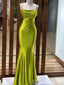 Sexy Green Beaded Straps Straight Neck Mermaid Long Party Dress Long Prom Dresses to Impress ,WGP1444