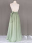 Elegant Halter Green A-line Long Party Dress Prom Dresses,WGP1740