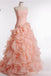 Strapless Ruffles Sweetheart A-line Ball Gown Party Dress Long Prom Dresses to Impress ,WGP1482