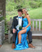 Sexy Blue Strapless Sweetheart Mermaid Long Prom Dresses Party Dresses to Impress with High Slit ,WGP1373