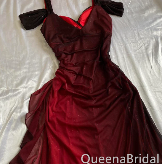 Shiny Burgundy Sweetheart Sheath Party Dress Long Prom Dresses to Impress ,WGP1656