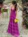 Sexy Spaghetti Straps V Neck A-line Party Dress Long Prom Dresses to Impress  ,WGP1557