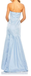 Sexy Strapless Light Blue Sheath Long Party Dress Long Prom Dresses to Impress ,WGP1457