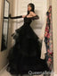 Gorgeous Strapless Tiered Sweetheart A-line Ball Gown Party Dress Long Prom Dresses to Impress ,WGP1663