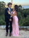 Light Pink Plunging Mermaid Party Dress Long Prom Dresses to Impress ,WGP1492