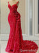 Gorgeous Sexy Red Strapless Lace Appliques Mermaid Evening Gown Long Formal Dresses Prom Dresses ,WGP771