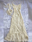 Elegant Light Yellow Spaghetti Straps Embroidery Sheath Party Dress Long Prom Dresses to Impress ,WGP1666