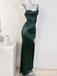 Green Mermaid Spaghetti Straps Party Dress Long Prom Dresses to Impress ,WGP1504