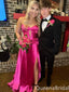 Gorgeous Strapless Sweetheart Side Slit A-line Party Dress Long Prom Dresses to Impress ,WGP1676