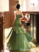 Gorgeous Spaghetti Straps Sweetheart Tiered Mermaid Party Dress Long Prom Dresses to Impress ,WGP1677