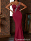 Sexy One Shoulder Mermaid Evening Gown Long Prom Dresses ,WGP633