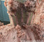 Pink Beaded Sweetheart Flower Ball Gown Evening Gown Long Evening Party Prom Dresses ,WGP1296