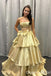 Elegant Strapless Bow Knot Tiered A-line Party Dress Long Prom Dresses to Impress ,WGP1688