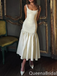 Elegant Ivory Square A-line Long Party Dress Prom Dresses ,WGP1772