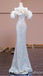 Gorgeous Silver Strapless Mermaid Long Party Dress Prom Dresses ,WGP1774