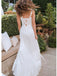 Elegant White Strapless Side Slit Ruffle Evening Prom Dresses,WGP476